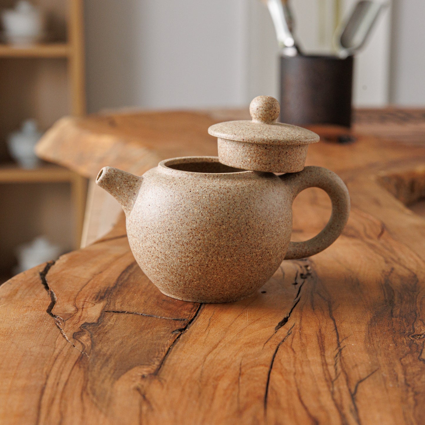 Duan Ni Gao Wen Yixing Teapot light gray, 115 ml