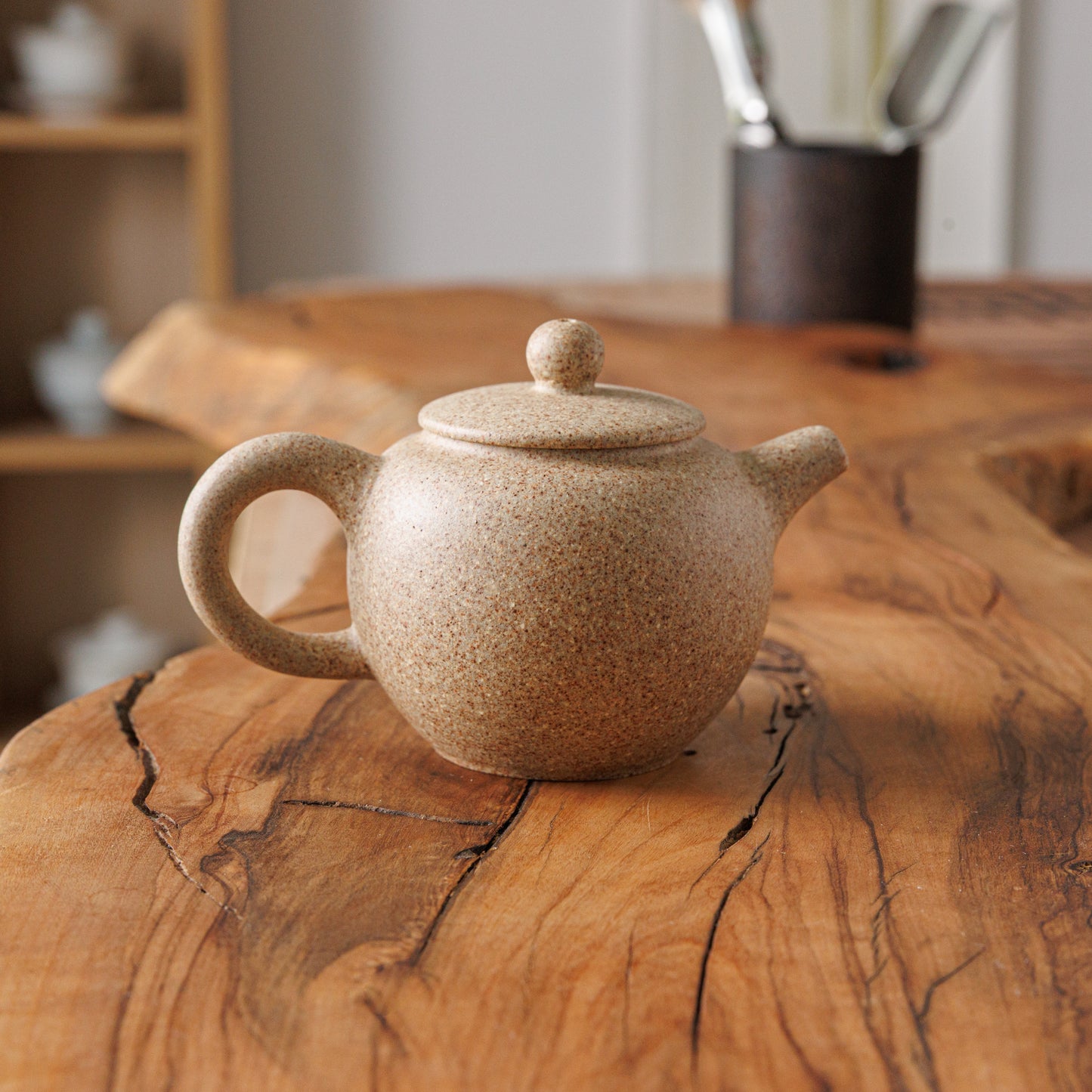 Duan Ni Gao Wen Yixing Teapot light gray, 115 ml
