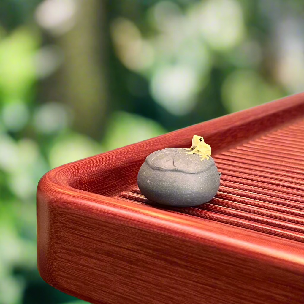 Frog on Lotus, spitting water effect #1243