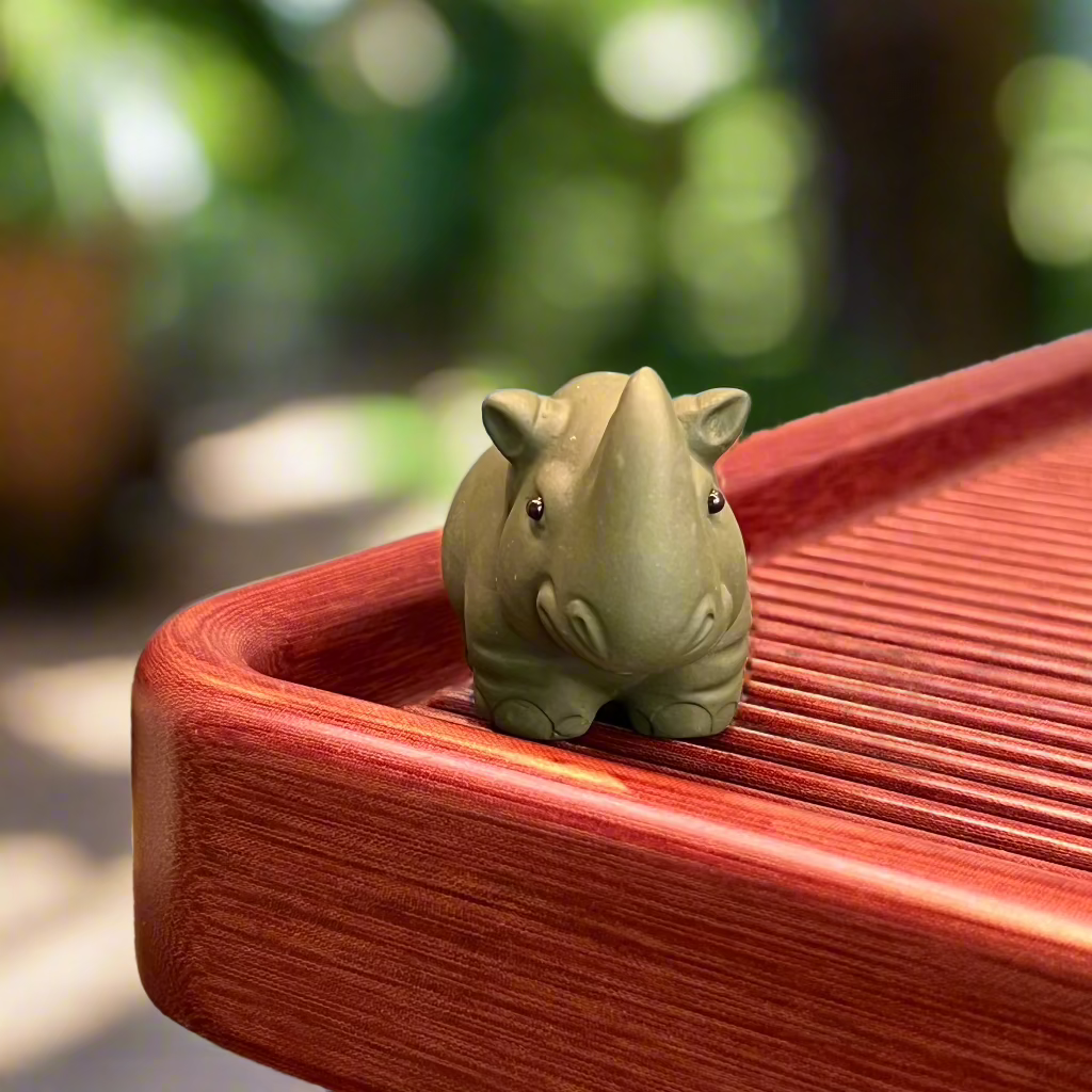 Green Rhinoceros Tea pet #1224