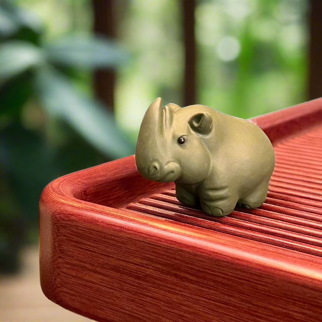 Green Rhinoceros Tea pet #1224