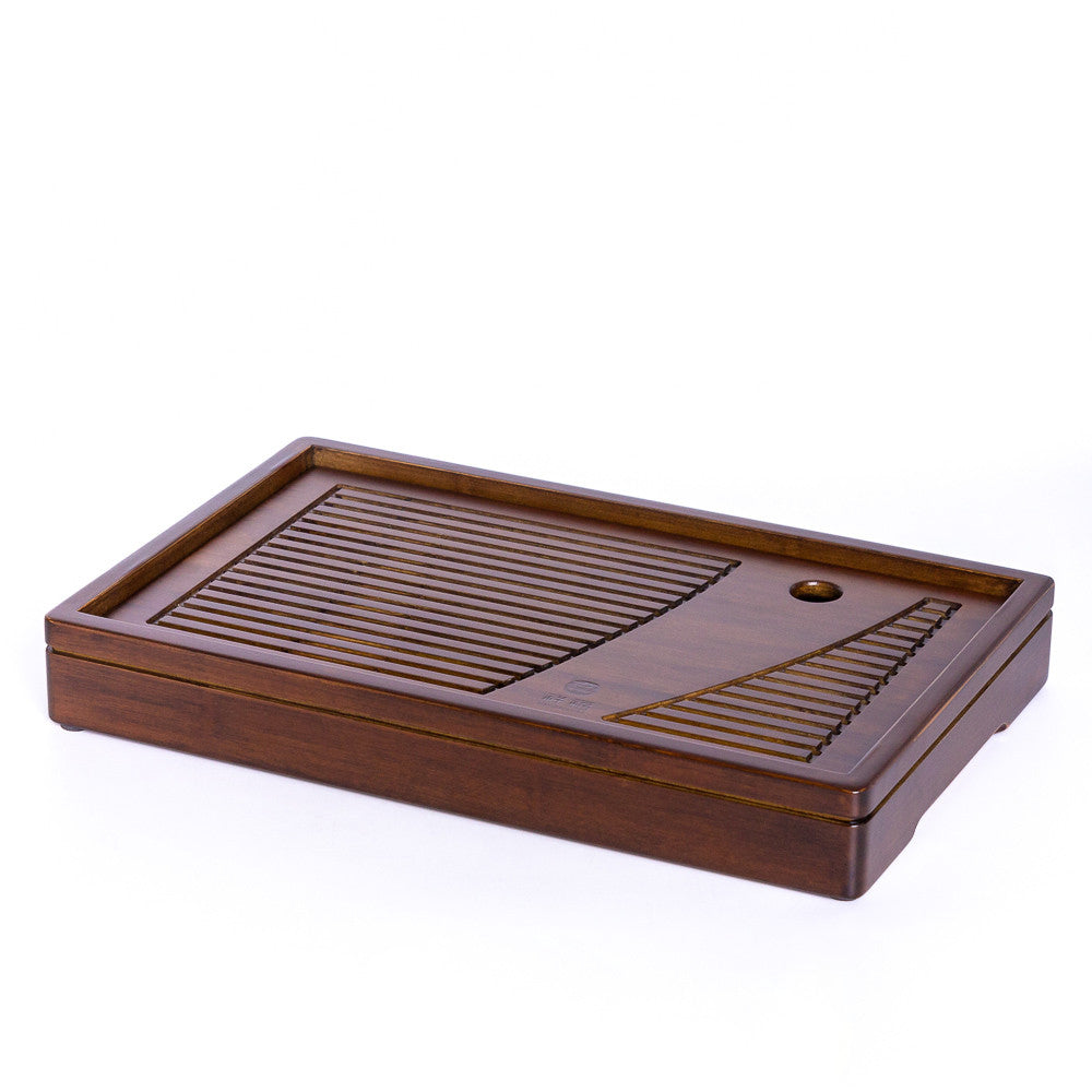 Chaban (tea tray) StoneLeaf #85, bamboo, dark, 35x22x5cm