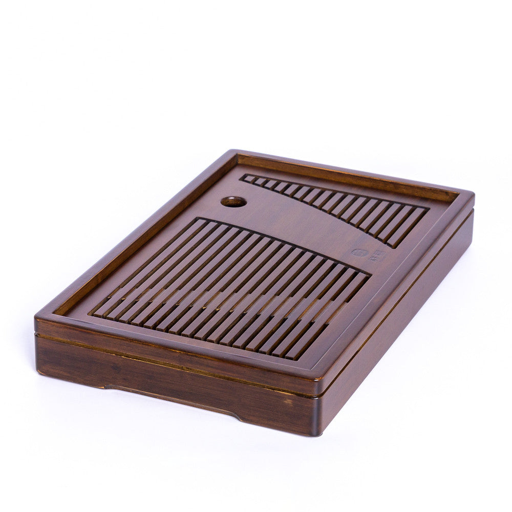 Chaban (tea tray) StoneLeaf #85, bamboo, dark, 35x22x5cm