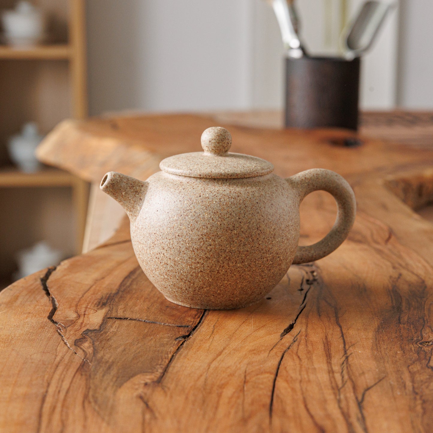 Duan Ni Gao Wen Yixing Teapot light gray, 115 ml