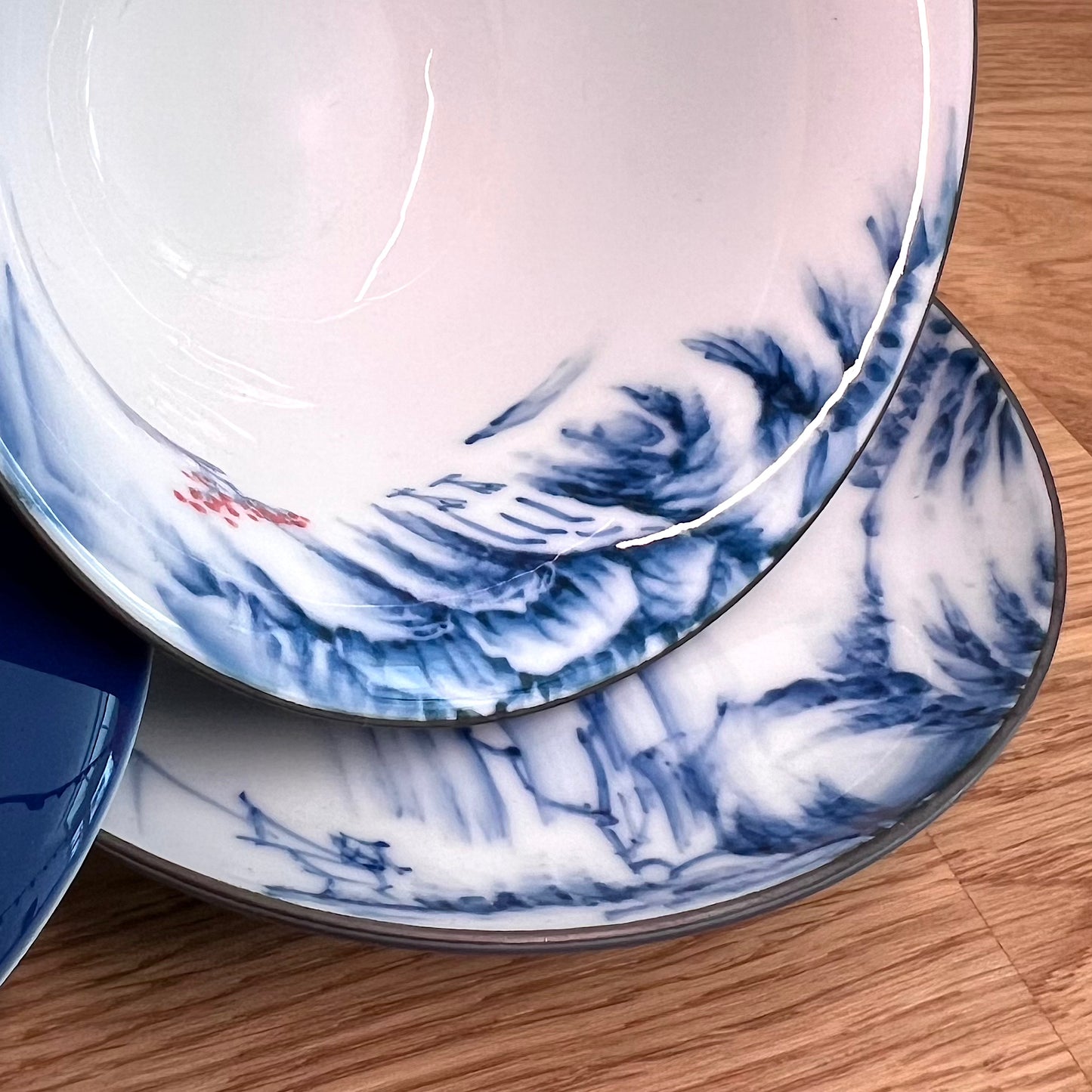 Gaiwan Blue, Landscape pattern, 160 ml