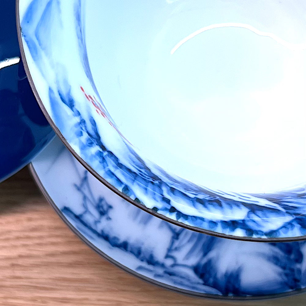 Gaiwan Blue, Landscape pattern, 160 ml