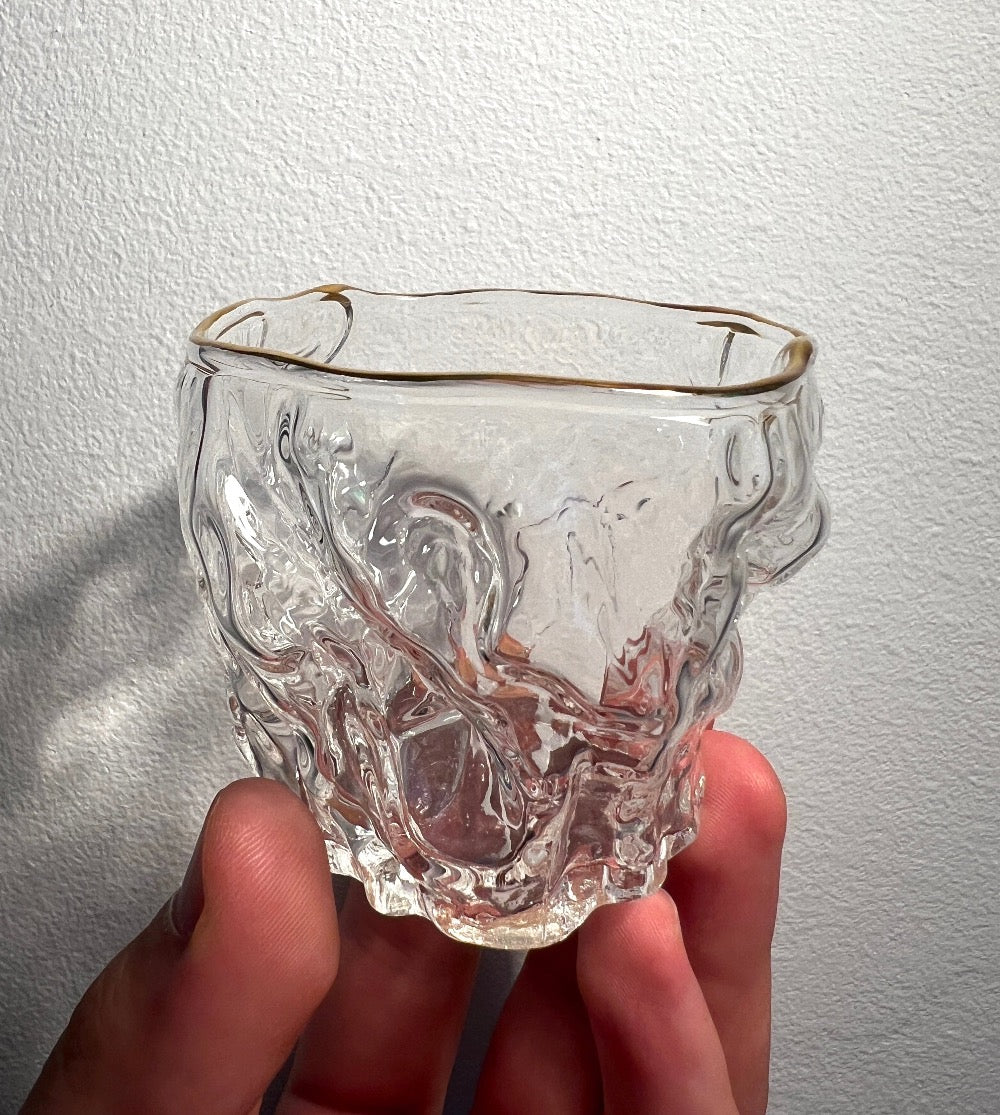 Tea Cup "Crumpled glass", 135 ml