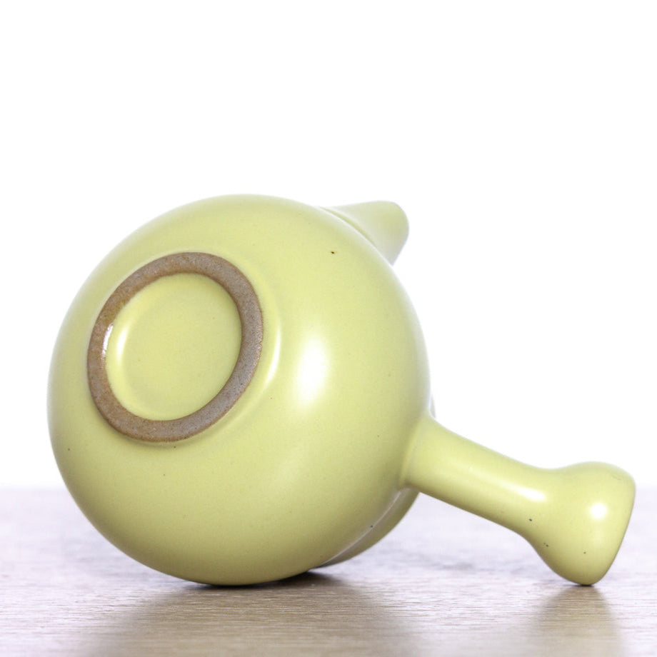 Teapot with side handle, yellow, Dehua ceramics, 75 ml