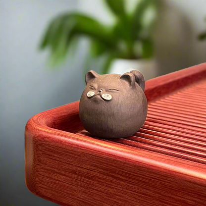 Black Cyprus Cat Tea pet#1227