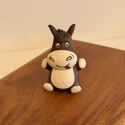Donkey with white