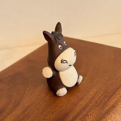 Donkey with white