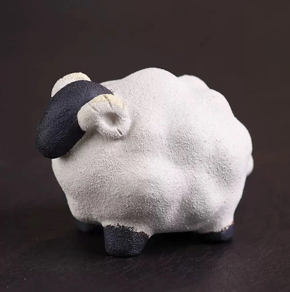 White Sheep Tea Pet, 6 cm