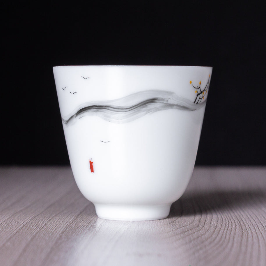 Cups Set "The way", porcelain, 65ml, 4pcs