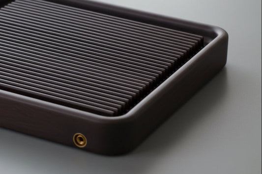 Tea tray Bakelite, dark brown 70x40x6cm