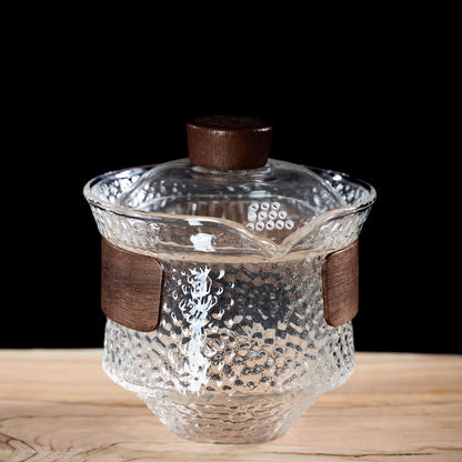 Gaiwan (Shiboridashi) with wooden rim, 245 ml