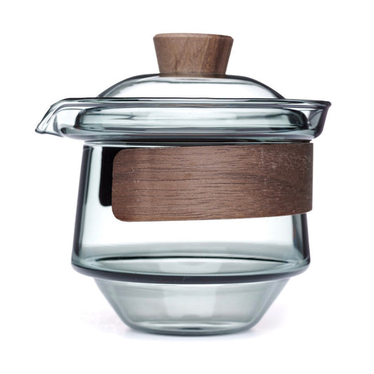 Gaiwan-Teapot Night with Wooden Rim, 245 ml