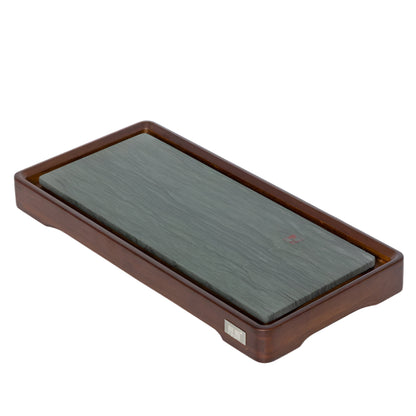 Chaban StoneLeaf #84, wood and stone,, 42x20cm