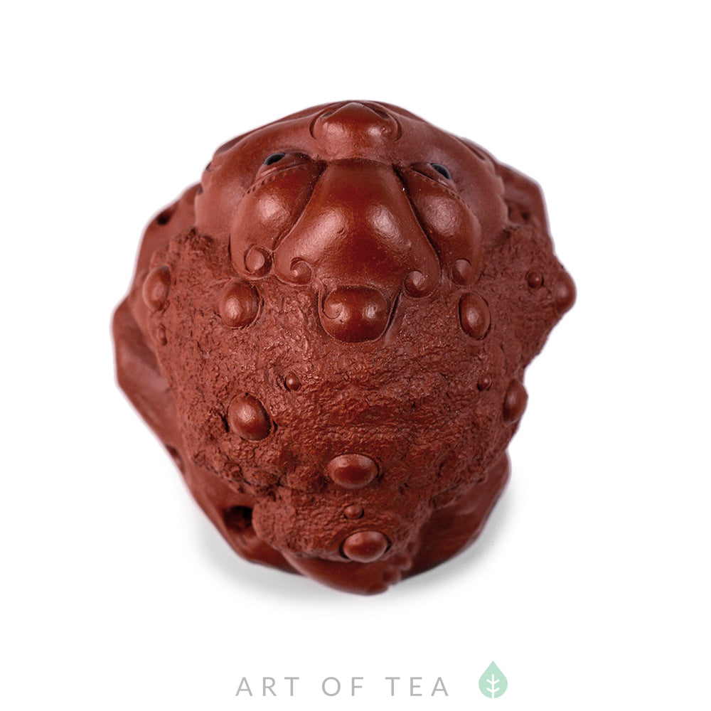 Toad on a stone Tea pet, 5cm