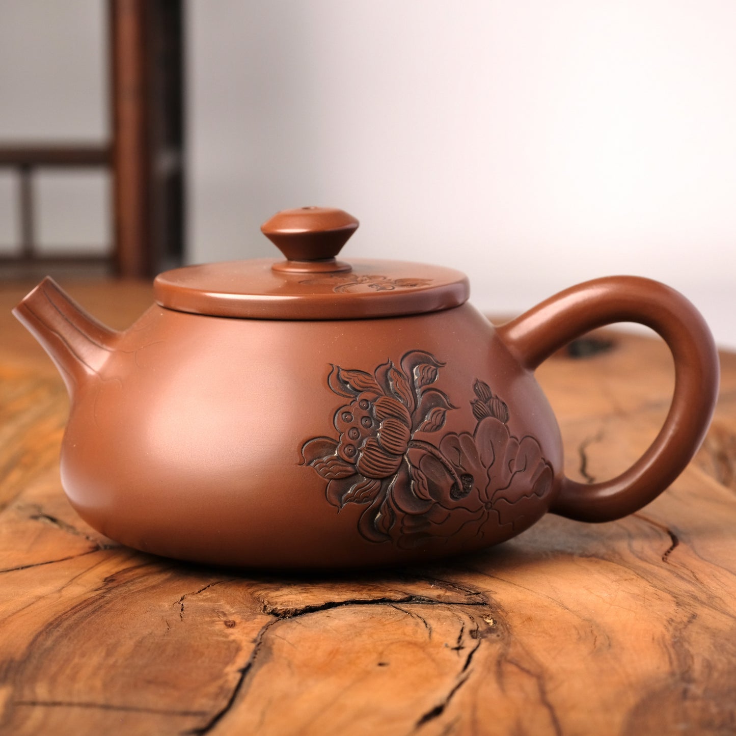 Jian Shui Shi Piao Flowers Teapot J32, 220 ml