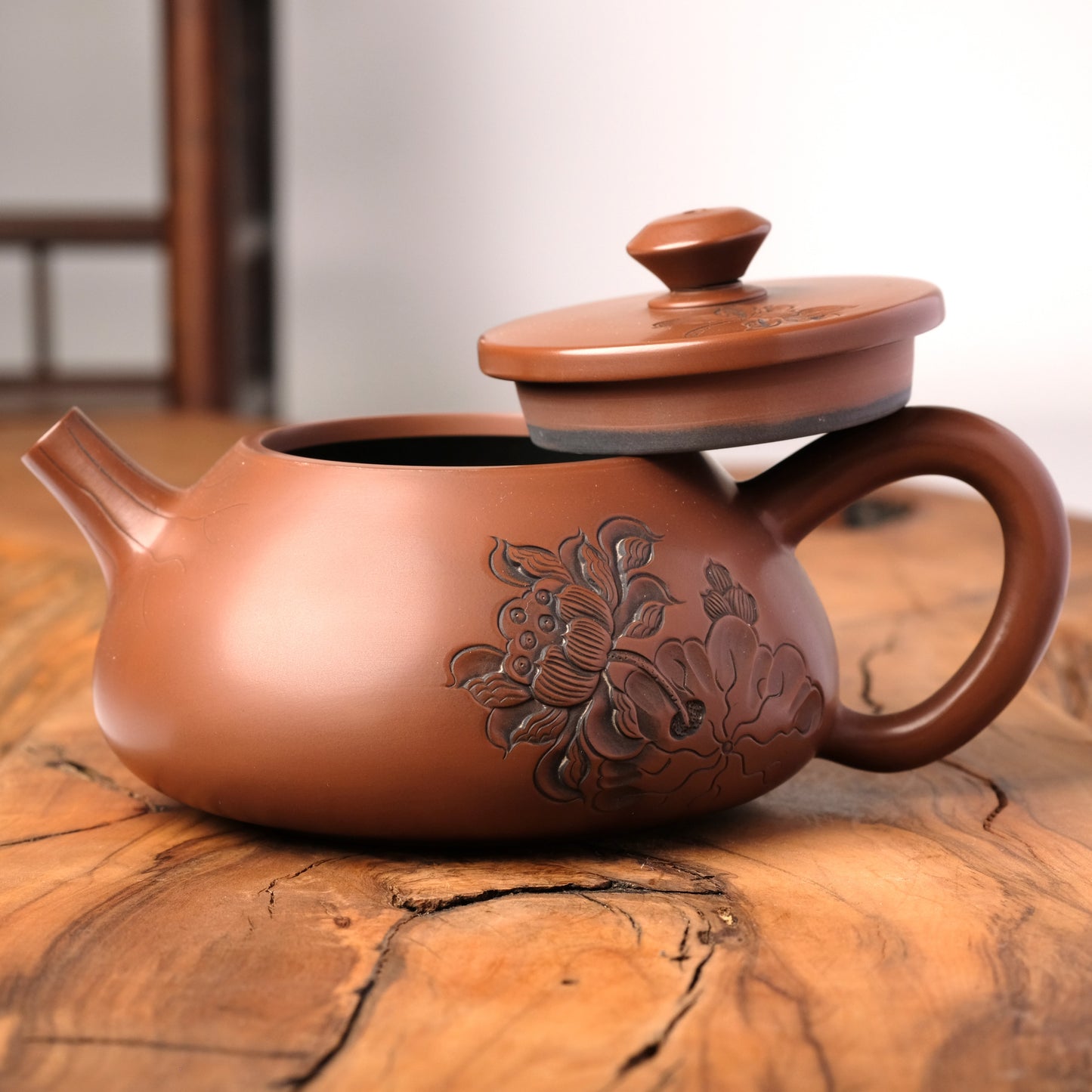 Jian Shui Shi Piao Flowers Teapot J32, 220 ml