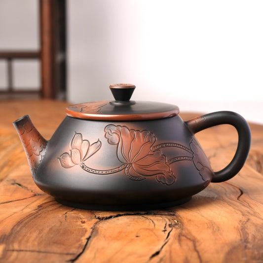 Jian Shui Shi Piao Flower Teapot J34, 180 ml