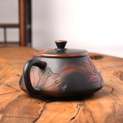 Jian Shui Shi Piao Flower Teapot J34, 180 ml