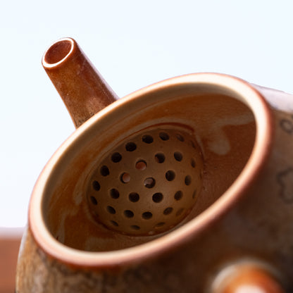 Lying Cat Ceramic Teapot, 160 ml