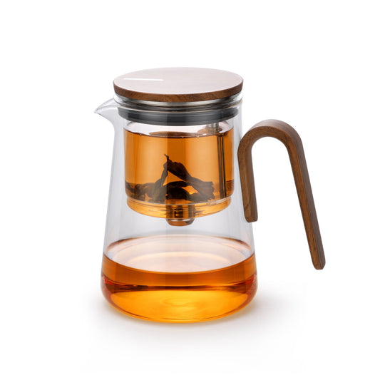 Gong-fu teapot TZ167, glass chamber, 700ml