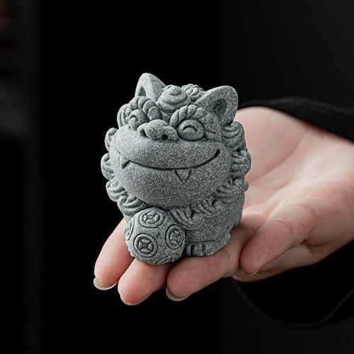 Stone Lion Tea Pet, 5,5 cm