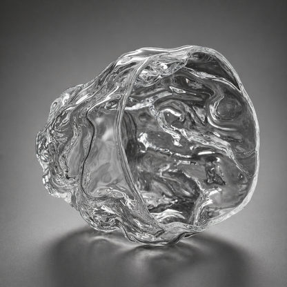 Tea Cup "Crumpled glass", 135 ml